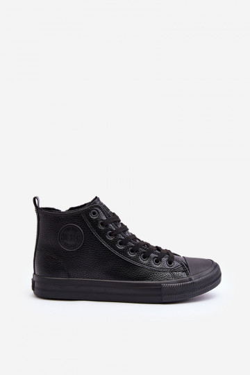 Isolierte Herren Freizeitschuhe mit Reißverschlüssen in schwarz Big Star MM174012 2