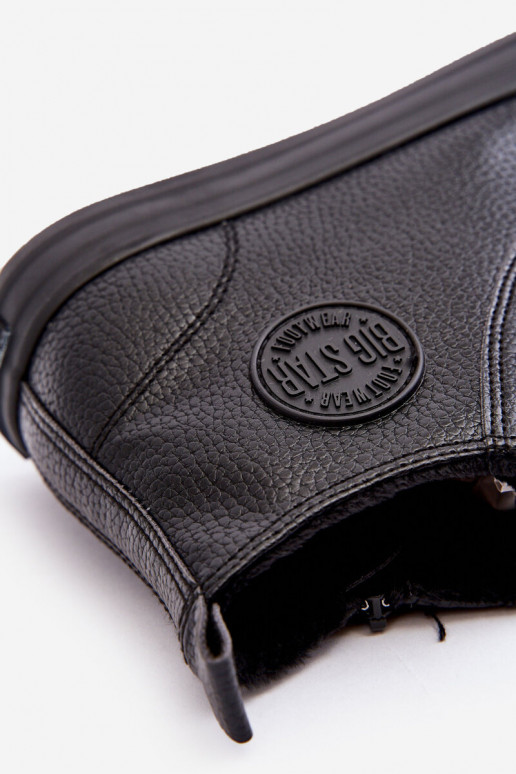 sich Zuarm laufen für Männer lässige Schuhe mit Reißverschlüssen schZuarze Farbe Big Star MM174012