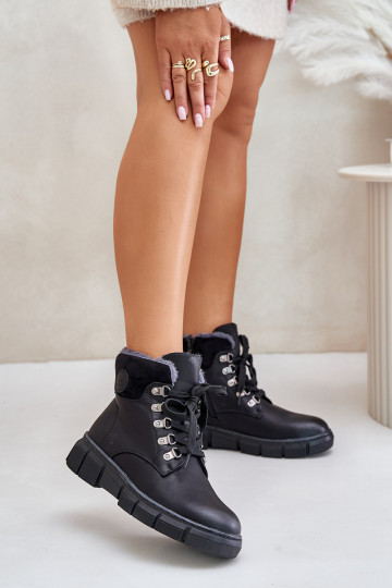 Isolierte Damenstiefel in Schwarz Mevanisa 2