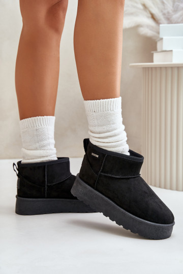 Schneestiefel mit Plateau Big Star OO274A099 schwarze Farbe