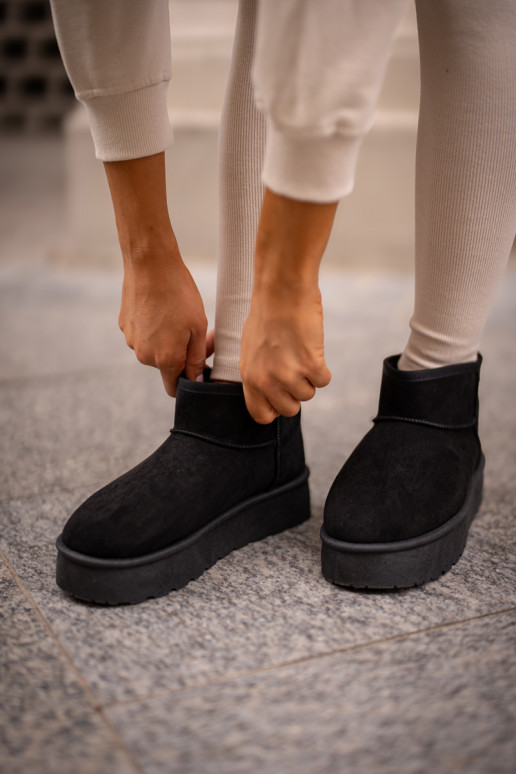 Schneestiefel mit Plateau Big Star OO274A099 schwarze Farbe