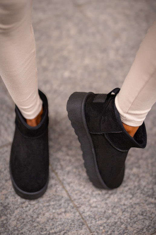 Schneestiefel mit Plateau Big Star OO274A099 schwarze Farbe