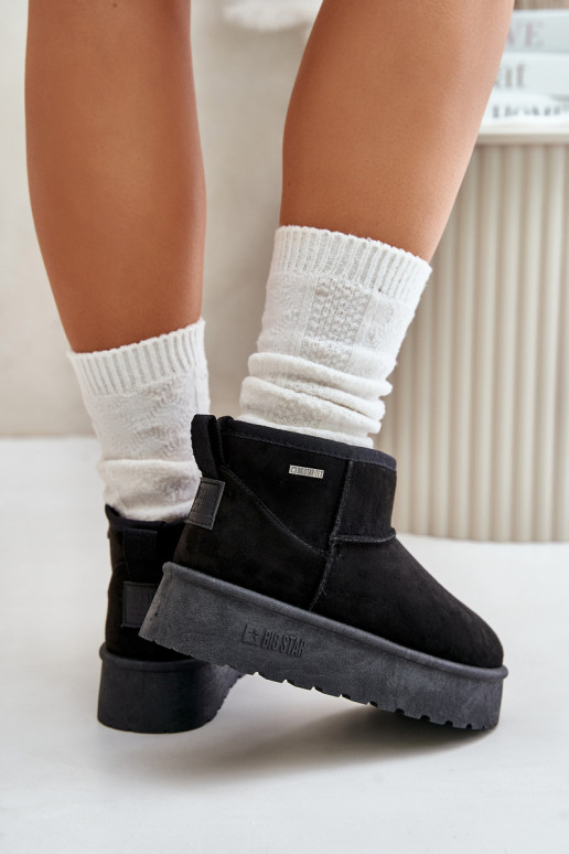 Schneestiefel mit Plateau Big Star OO274A099 schwarze Farbe