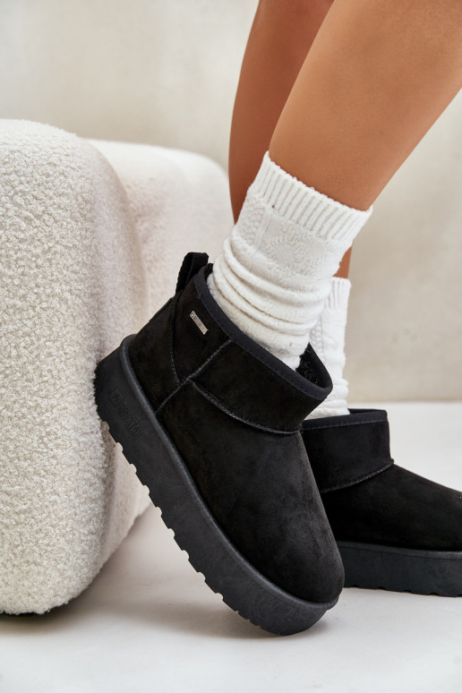 Schneestiefel mit Plateau Big Star OO274A099 schwarze Farbe