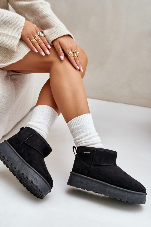 Schneestiefel mit Plateau Big Star OO274A099 schwarze Farbe