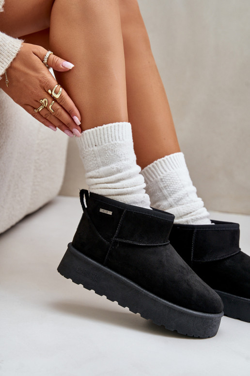 Schneestiefel mit Plateau Big Star OO274A099 schwarze Farbe