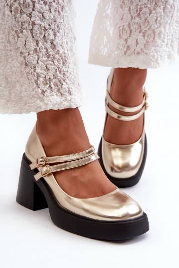 Kunstleder Schuhe mit...