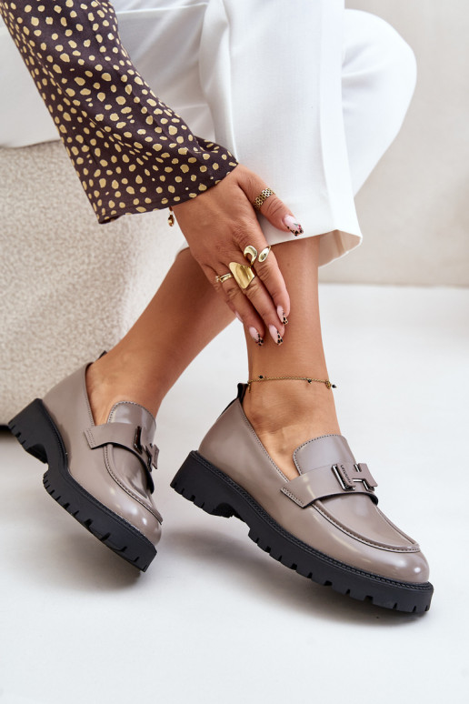 Damen Lack-Slipper Vinceza grau Damen Lack-Slipper Vinceza grau