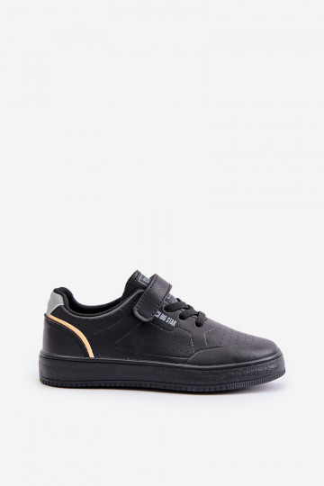Kinder Freizeitschuhe mit Klettverschluss Big Star OO374004 schwarz 2