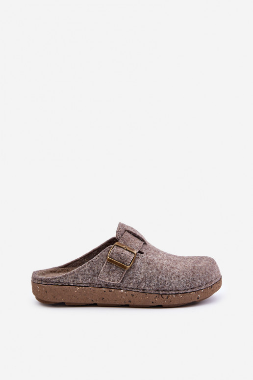 Hausschuhe für Männer mit Schnallen Hausschuhe Präventive Inblu MT000012 Beige