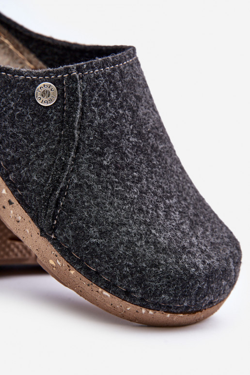 für Männer Schuhe hausgemacht Hausschuhe Hausschuhe Inblu MT000011 graue Farbe