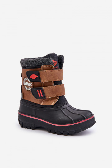 Schneestiefel für Kinder mit Klebeverschlüssen Lee Cooper LCJ-24-44-2864K braun