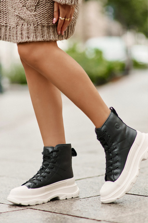 Haut sich Zuarm laufen lässige Schuhe mit einer Plattform Big Star OO274A599 schZuarze Farbe Haut sich Zuarm laufen lässige Schuhe mit einer Plattform Big Star OO274A599 schZuarze Farbe