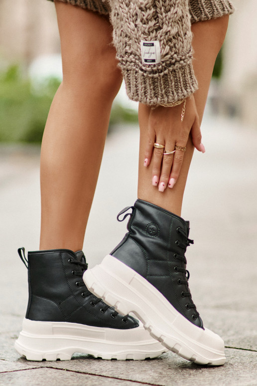 Haut sich Zuarm laufen lässige Schuhe mit einer Plattform Big Star OO274A599 schZuarze Farbe Haut sich Zuarm laufen lässige Schuhe mit einer Plattform Big Star OO274A599 schZuarze Farbe