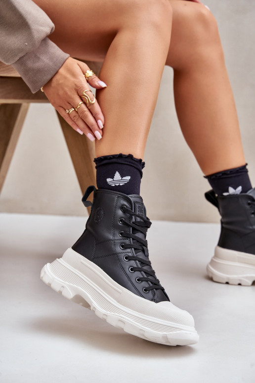 Haut sich Zuarm laufen lässige Schuhe mit einer Plattform Big Star OO274A599 schZuarze Farbe Haut sich Zuarm laufen lässige Schuhe mit einer Plattform Big Star OO274A599 schZuarze Farbe