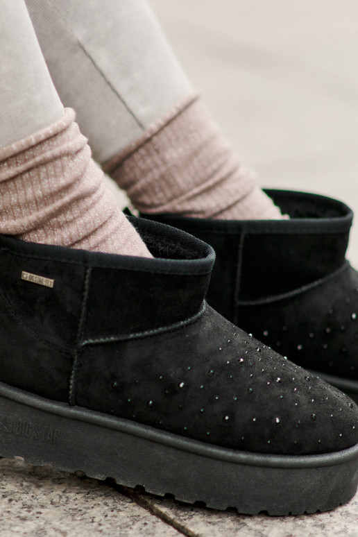 Schneestiefel Mit Dekoration mit einer Plattform Big Star OO274A105 schZuarze Farbe Schneestiefel Mit Dekoration mit einer Plattform Big Star OO274A105 schZuarze Farbe