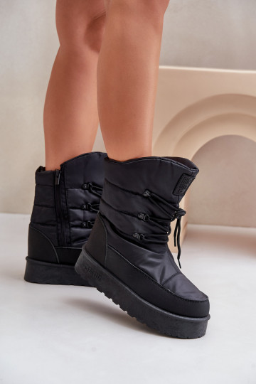 Schneestiefel mit einer Plattform Zum Schloss Big Star OO274884 schZuarze Farbe 2