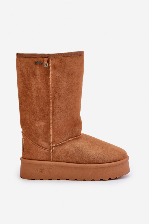 Groß Schneestiefel mit einer Plattform Big Star OO274893 braune Farbe Groß Schneestiefel mit einer Plattform Big Star OO274893 braune Farbe