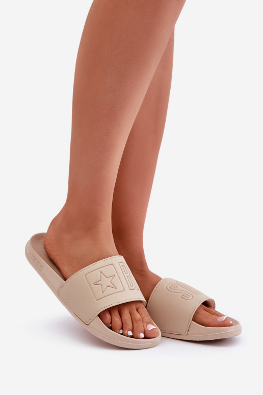 Leichte Hausschuhe Big Star OO274043 beige