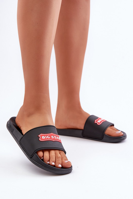 Damen Hausschuhe Big Star OO274038 schwarz