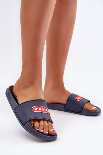 Damen Hausschuhe Big Star OO274039 dunkelblau