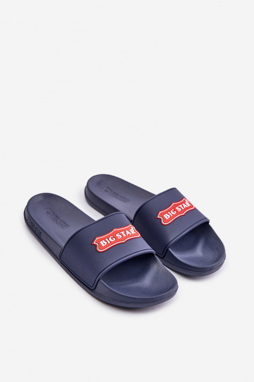 Damen Hausschuhe Big Star OO274039 dunkelblau