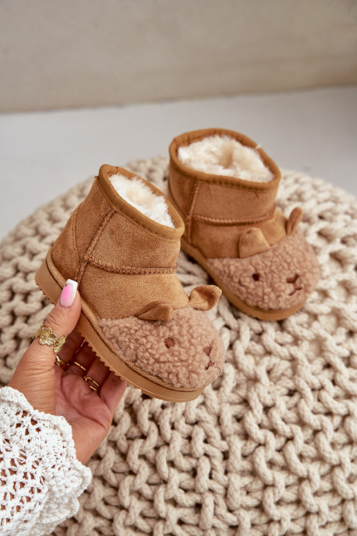 INarme Kinder-Schneestiefel Lamy braune Farbe Esandira INarme Kinder-Schneestiefel Lamy braune Farbe Esandira