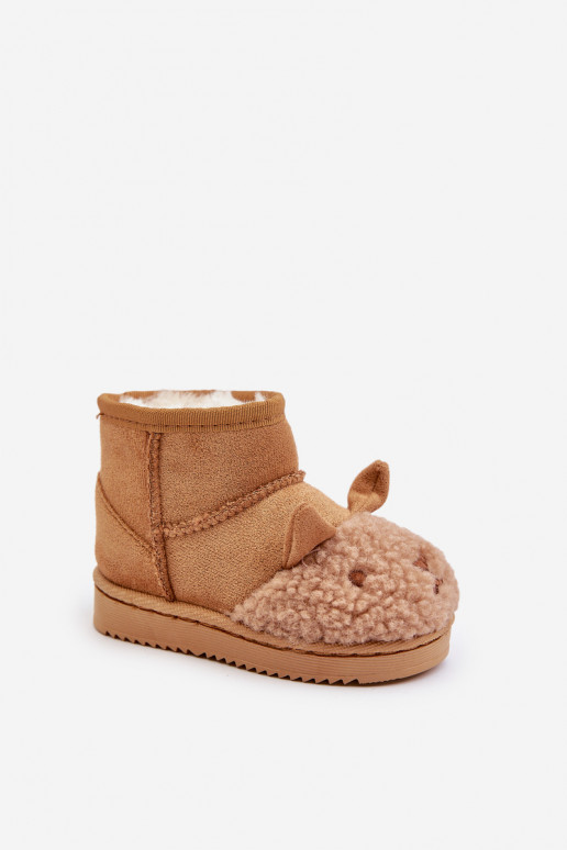 INarme Kinder-Schneestiefel Lamy braune Farbe Esandira INarme Kinder-Schneestiefel Lamy braune Farbe Esandira