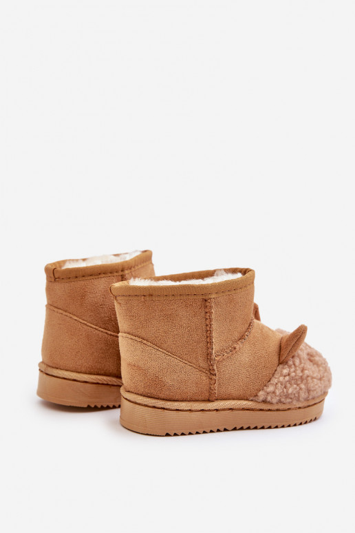 INarme Kinder-Schneestiefel Lamy braune Farbe Esandira INarme Kinder-Schneestiefel Lamy braune Farbe Esandira