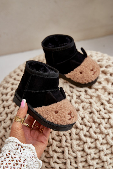 INarme Kinder-Schneestiefel Lamy schZuarze Farbe Esandira