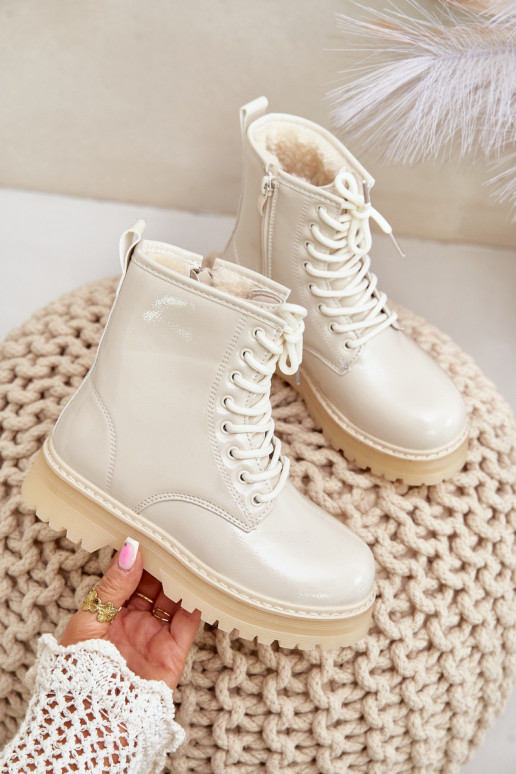 sich Zuarm laufen Stiefel Kindisch mit Lackeffekt Zum Schloss Beige Novita sich Zuarm laufen Stiefel Kindisch mit Lackeffekt Zum Schloss Beige Novita