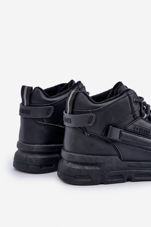 Sneakers Stilvollllschuhe für Männer sich Zuarm laufen Big Star OO174587 HI-POLLY SYSTEM schZuarze Farbe