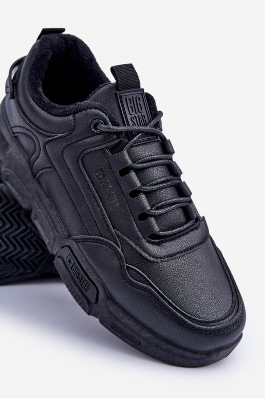 sich Zuarm laufen für Männer Sneakers Stilvollllschuhe Big Star OO174584 HI-POLY SYSTEM schZuarze Farbe