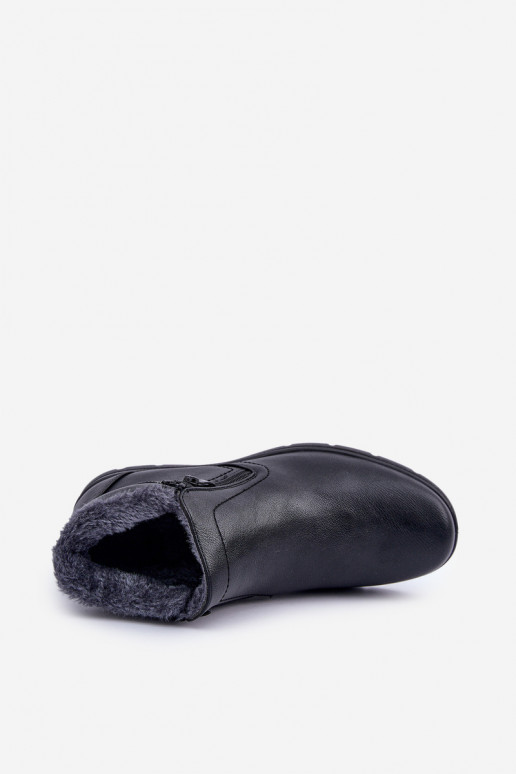 sich Zuarm laufen für Männer Stiefel aus Öko-Leder schZuarze Farbe Daniello