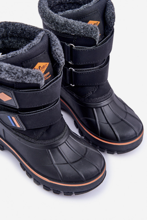 Schneestiefel Kindisch mit Klebeverschlüssen Lee Cooper LCJ-24-44-2865K schZuarze Farbe