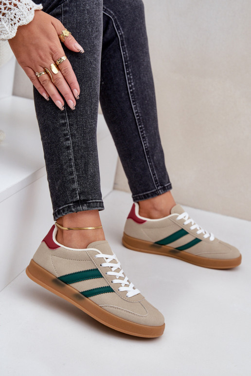 Sneakers Stilvollllschuhe Damentief Beige EnnorZuen