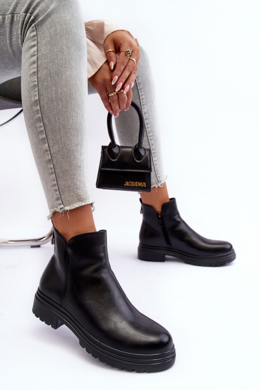 Schwarze Stiefeletten Foteini