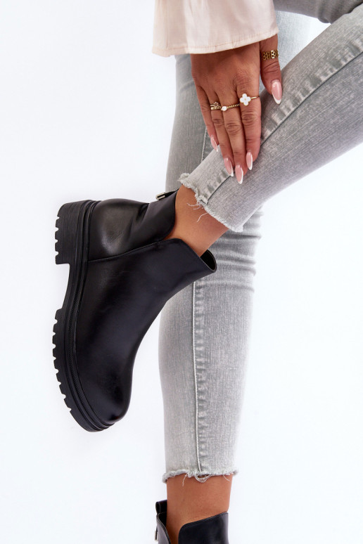 Schwarze Stiefeletten Foteini
