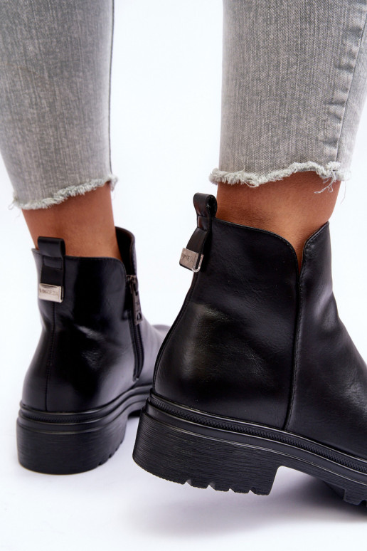 Schwarze Stiefeletten Foteini