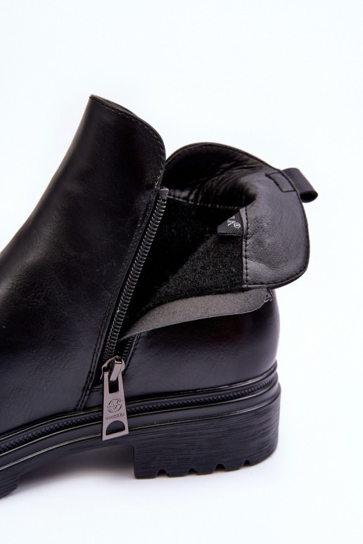 Schwarze Stiefeletten Foteini