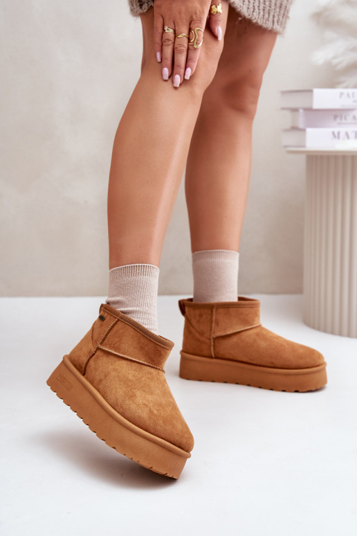 Braune Plattformstiefel Big Star