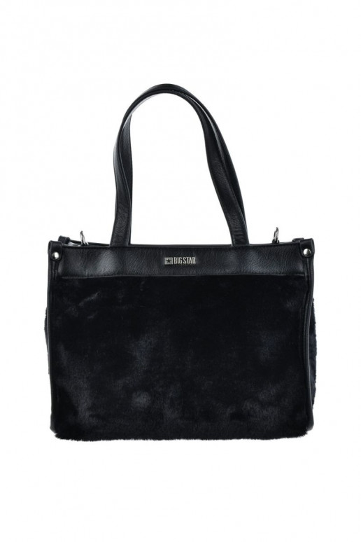 Tasche mit Fellbesatz Big Star OO574067 schwarz