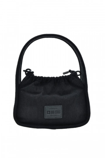 Kleine Tasche aus Cord Big Star OO574055 schwarz