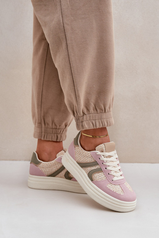 Sneakers Stilvollllschuhe Feminin Mit Zopf mit einer Plattform Verschiedene Farben Lesida Sneakers Stilvollllschuhe Feminin Mit Zopf mit einer Plattform Verschiedene Farben Lesida