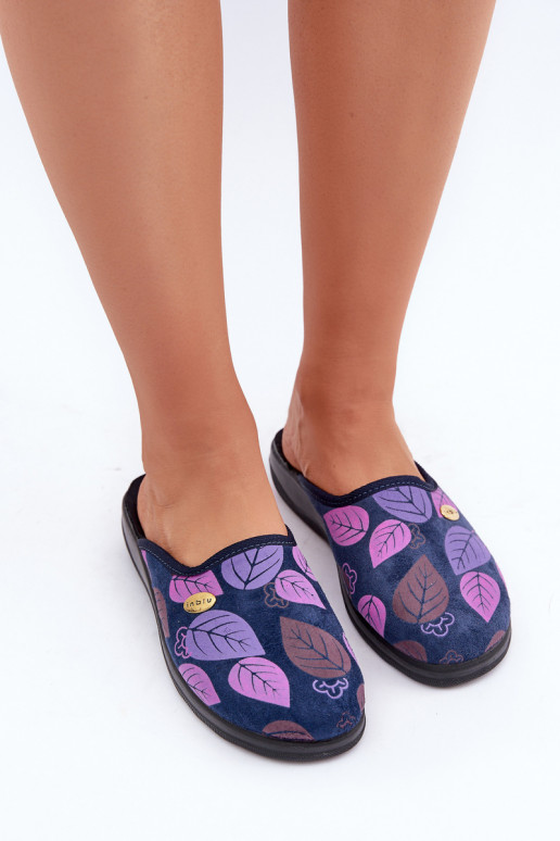 Bequeme Hausschuhe Feminin IN Liście Inblu CU00005F Dunkelblau Bequeme Hausschuhe Feminin IN Liście Inblu CU00005F Dunkelblau
