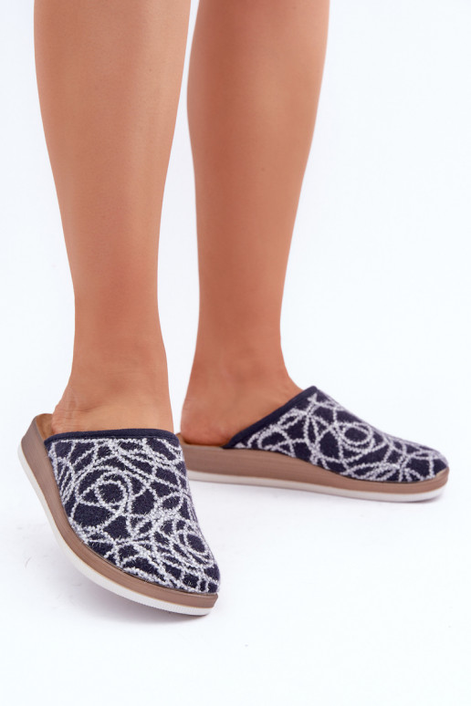 mit Glanz Hausschuhe Feminin Inblu CT000028 Dunkelblau mit Glanz Hausschuhe Feminin Inblu CT000028 Dunkelblau