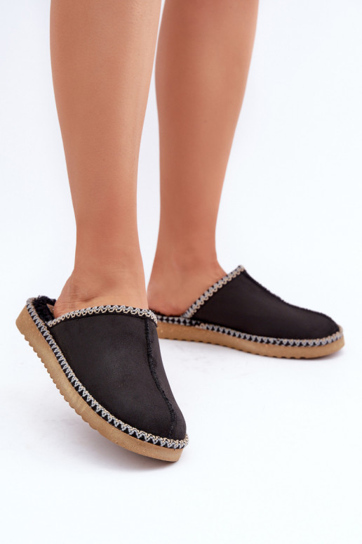 Schuhe hausgemacht Hausschuhe Z Haftem Feminin Inblu EY000028 schZuarze Farbe