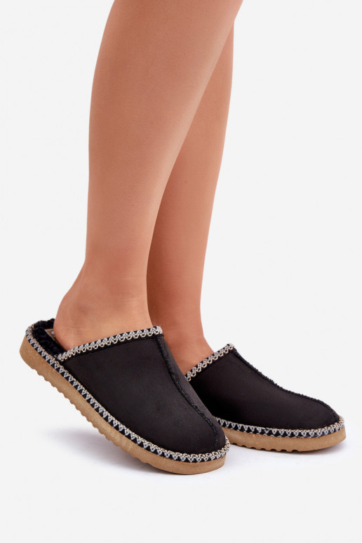 Schuhe hausgemacht Hausschuhe Z Haftem Feminin Inblu EY000028 schZuarze Farbe