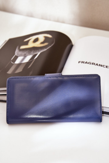 Damenbrieftasche aus Öko-Leder Dunkelblau Kalinessa 2