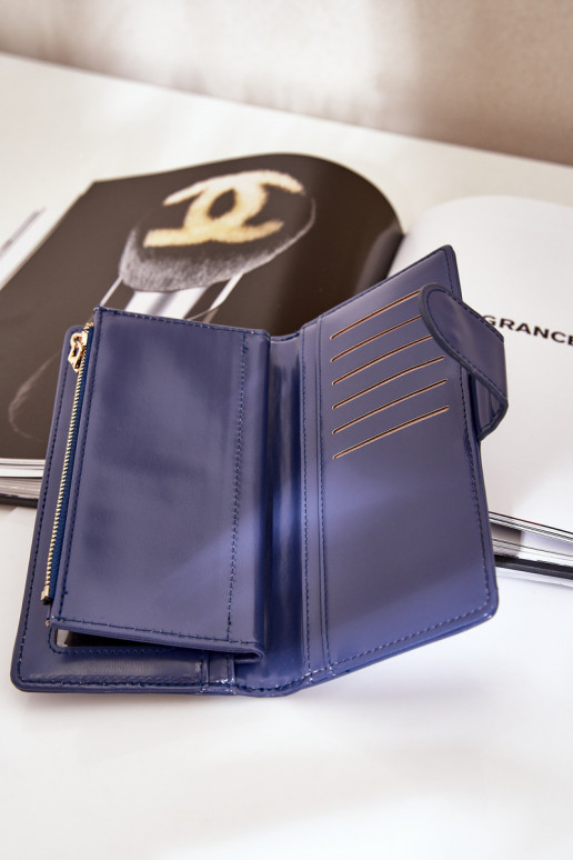 Damenbrieftasche aus Öko-Leder Dunkelblau Kalinessa Damenbrieftasche aus Öko-Leder Dunkelblau Kalinessa